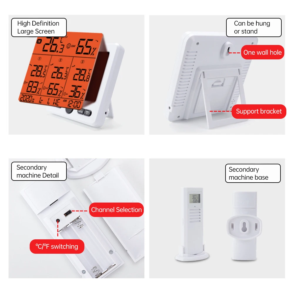 Метеостанция беспроводная для внутреннего и наружного наблюдения