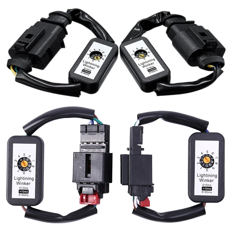 

2X LED Tail Light Module For- A4 S4 RS4 B8 & 2X Dynamic Turn Signal Indicator LED Taillight Add-On Module Cable Wire