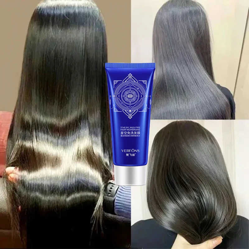

80g No-clean Hair Mask Magical 5 Seconds Repair Damage Frizzy Treatment Scalp Hair Root Shiny Balm Straighten Soft Hair Care