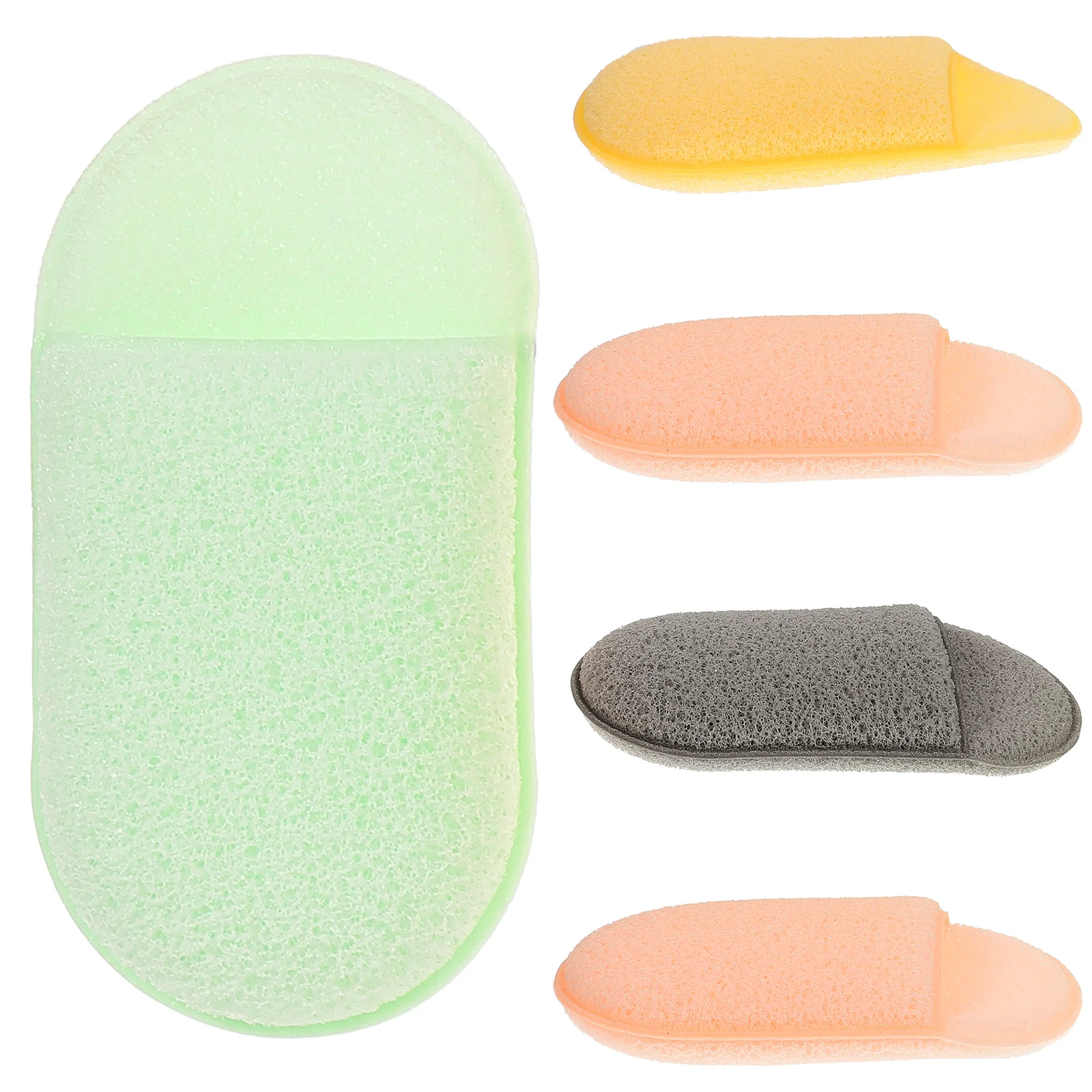 

5 Pcs Face Cleansing Sponge Powder Puff Sponges Make Makeup Exfoliating Washing