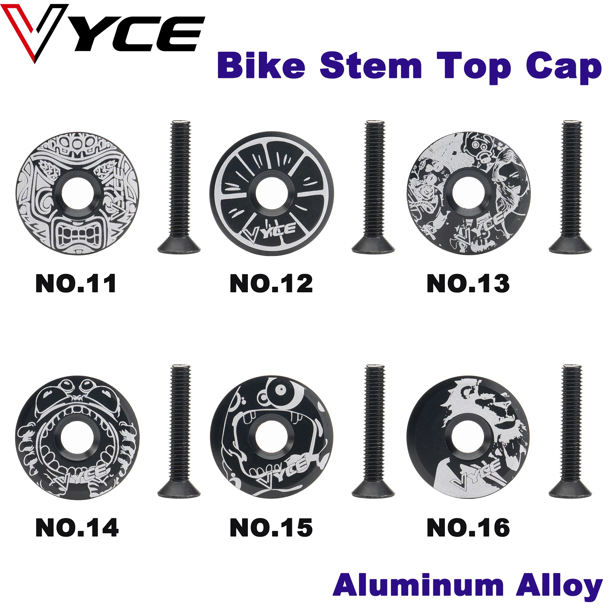

VYCE Bicycle Headset Stem Caps 32mm Aluminum Alloy Bike Top Cap 28.6mm Steerer MTB Road Bicycle bike accessories