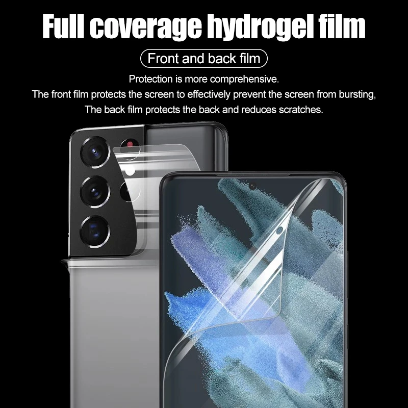 2pcs full cover hydrogel film for samsung a53 a50 a51 a52 screen protector for galaxy a73 a72 a71 a12 a21 a22 a32 a33 not glass free global shipping