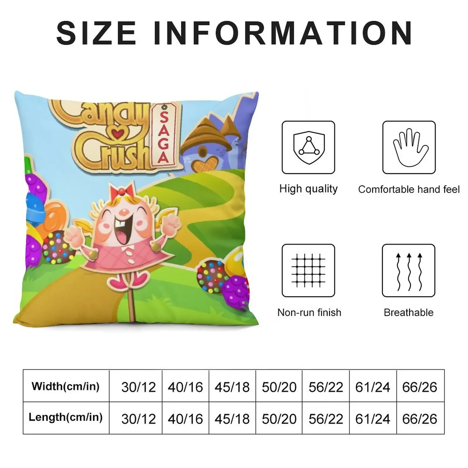 Tiffi Candy Crush Start Art Mashup декоративная подушка наволочки наволочка Рождественские