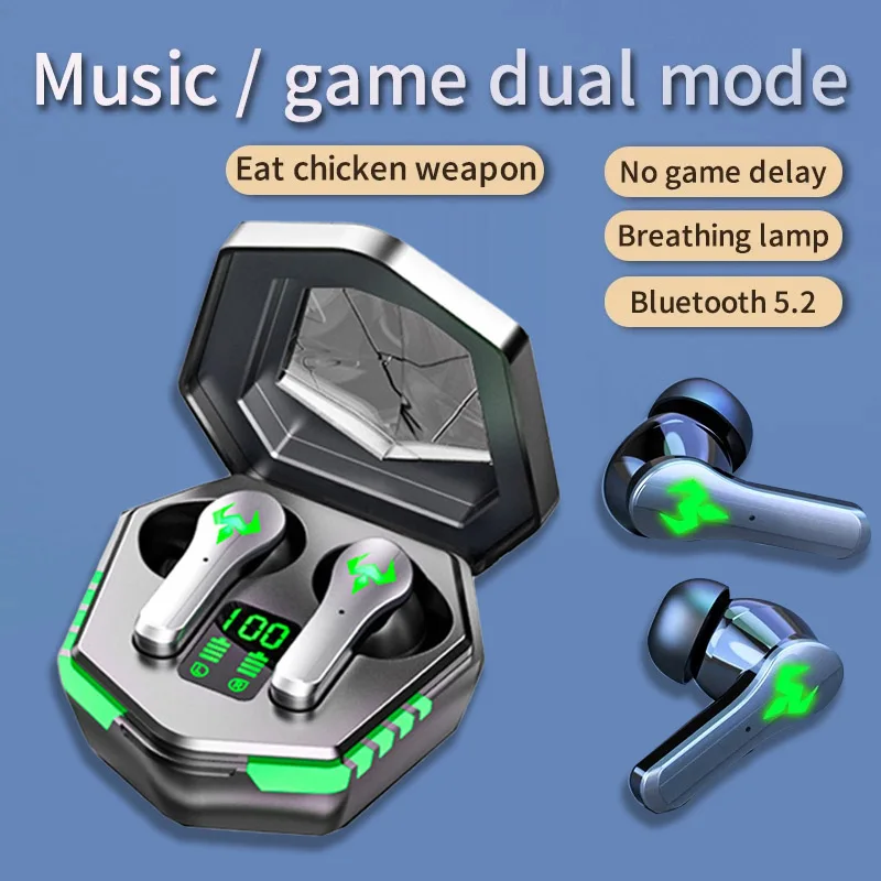

TWS Bluetooth 5.2 Earphone Wireless Headphone Touch Control HiFi Stereo Sports Earbuds Games Headset For iPhone Xiaomi Samsung
