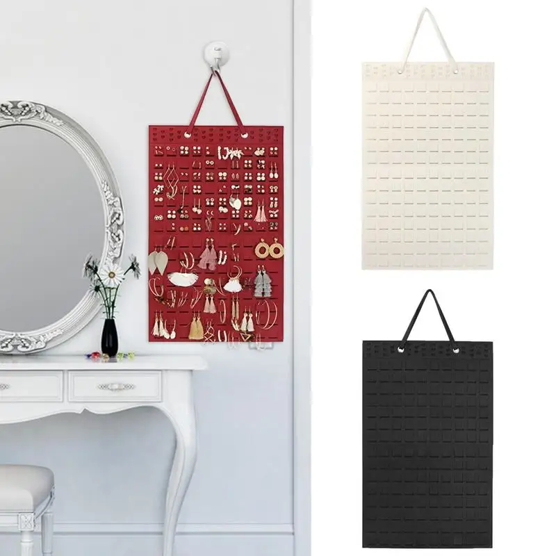 

Multipurpose Earring Storage Bag Display Bag Wall Mounted Jewelry Organizer Dustproof Portable Earring Storage for Women Girls