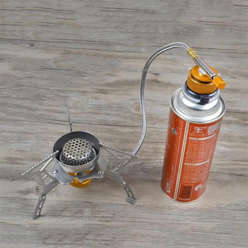 

Outdoor Camping Gas Stove Propane Refill Adapter Burner LPG Flat Cylinder tank Coupler Container Adapter Save Durable Metal Tube