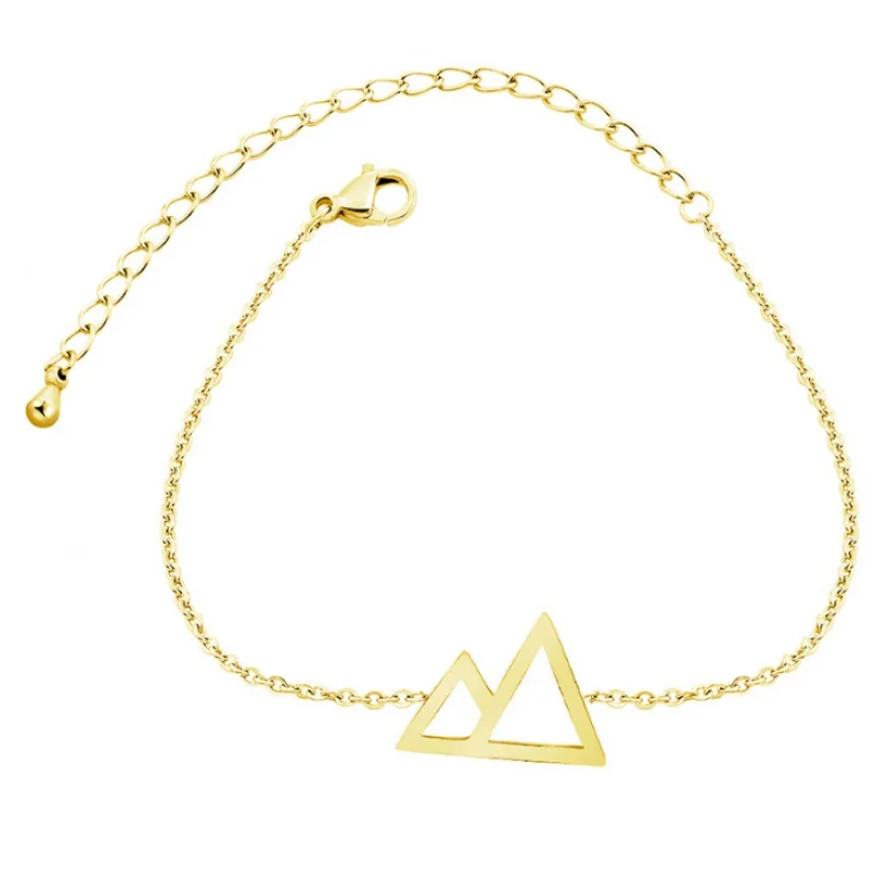 

Золотистый и серебристый браслет-цепочка Женская бижутерия подарок R001