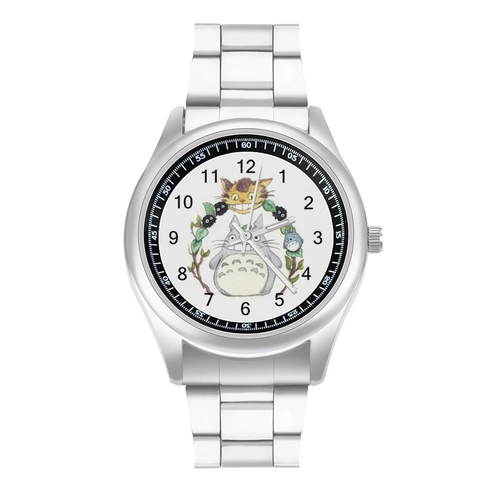 

Anime Cat-bus Quartz Watch Kawaii Cute Manga Aesthetic Aesthetic Ladies Wrist Watch Photo Stainless Fitness Fashion Wristwatch