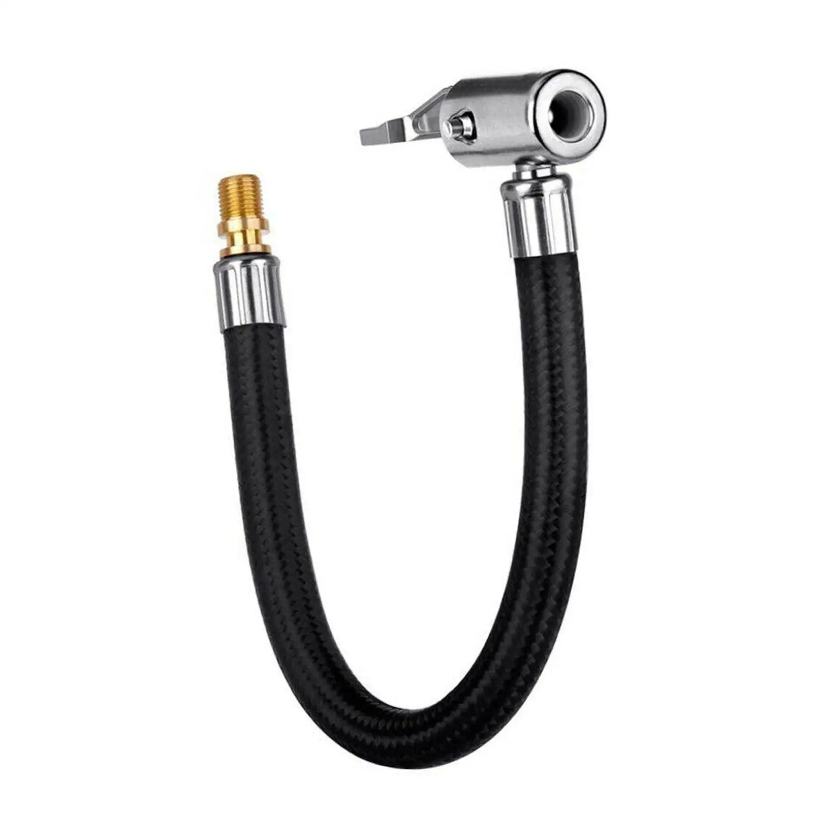

10cm Inflator Pump Extension Hose Car Air Tyre Chuck Inflator Pump Extension Hose Adapter Pipe 300PSI High Pressure Gas Tube