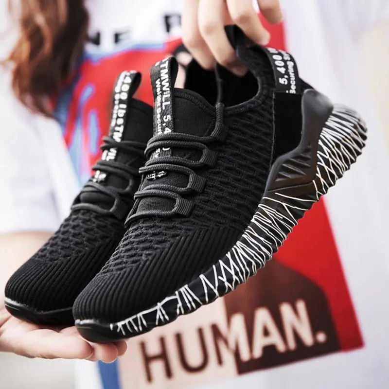 

Breathable Summer Women Sport Sneakers Female Lightweight Running Shoes Lady Sports Shoes Women Black Fitness Tennis Race E-465
