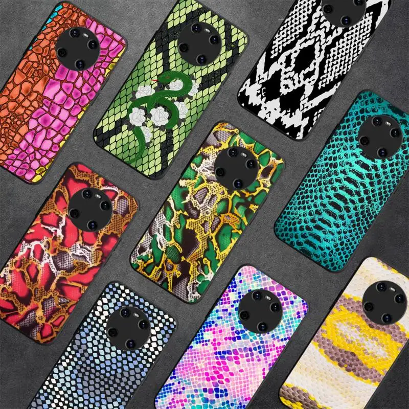 

Snake Skin Phone Case For Huawei Y5 Y62019 Y52018 Y92019 funda case for 9prime2019