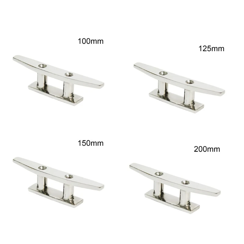

U90C Boat Cleat Stainless Steel Dock Marine Grade Mooring Cleats Deck Rope Marine Cable Bolt Yacht Rope Corrosion Resistant