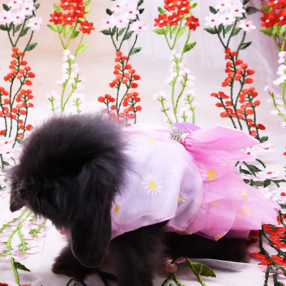 

Удобная легкая юбка с кроликом в виде животного, одежда для маленьких животных