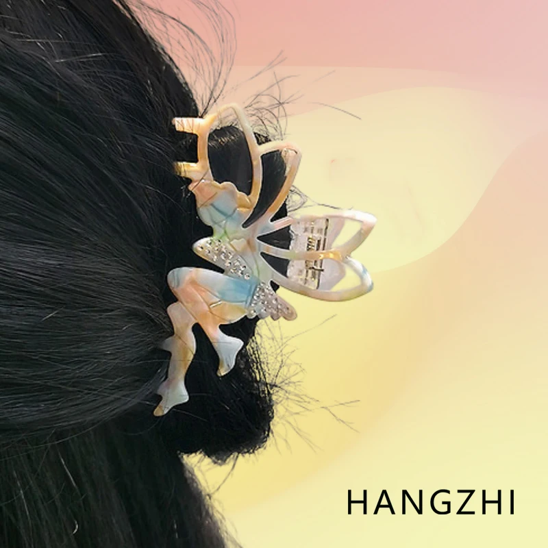 Ful Wings Rhinestone Shark Clip Elegant Girl Hair Accessories Headwear New