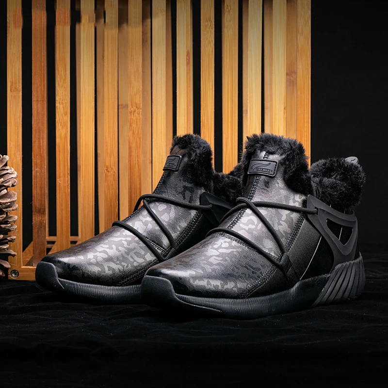 ONEMIX Men's Running Shoes Winter Men Trainers Outdoor Athletic Slip On Sports Shoes Walking Sneakers Waterproof Warm Man Boot