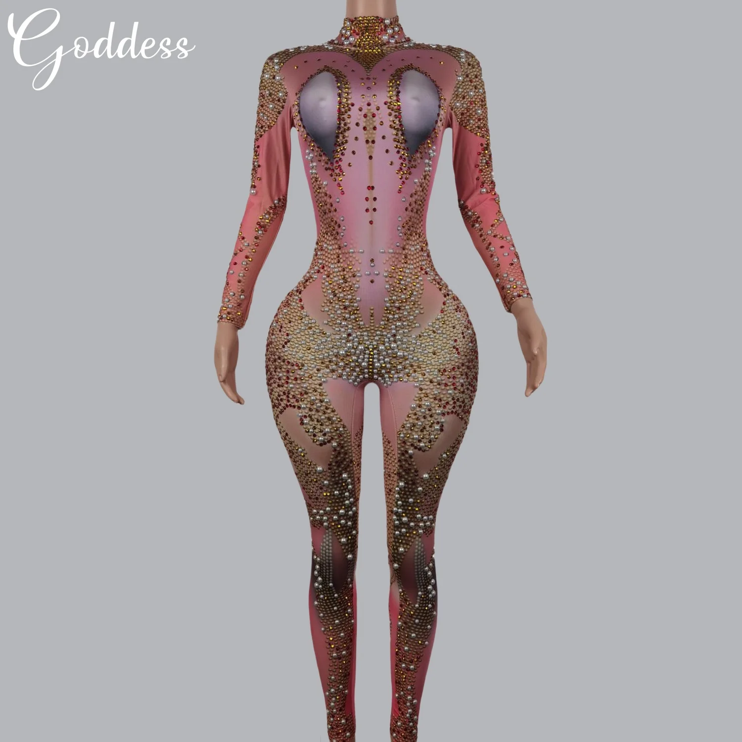 Элегантный роскошный женский сексуальный танцевальный боди с блестящими