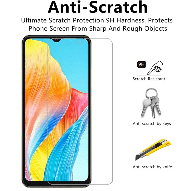 Защита экрана для oppo a18 a38 защитное закаленное стекло на oppoa18 oppoa38 a 18 38 18a 38a пленка