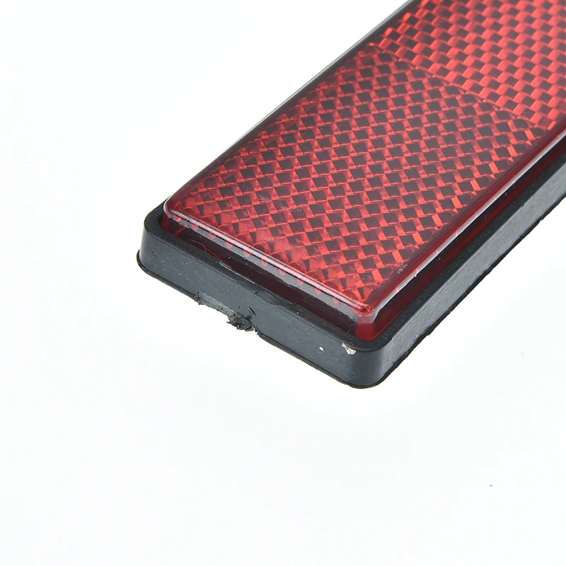 

Back Reflective Board Mountain MTB Bicycle Rack Tail Safety Warning Lamp Cycling Bike Rear Reflector Light Red Orange 87*32*9mm