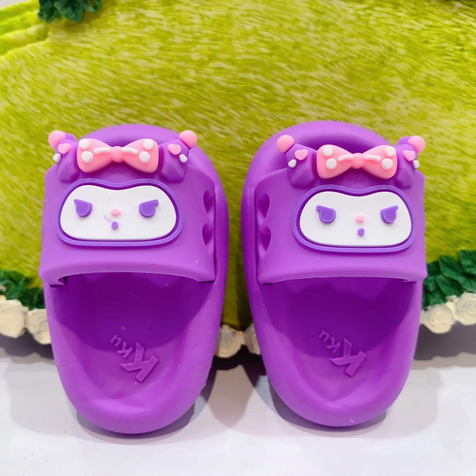 MINISO мультфильм Kurumi тапочки ластик милый креативный в форме сандалии чистый