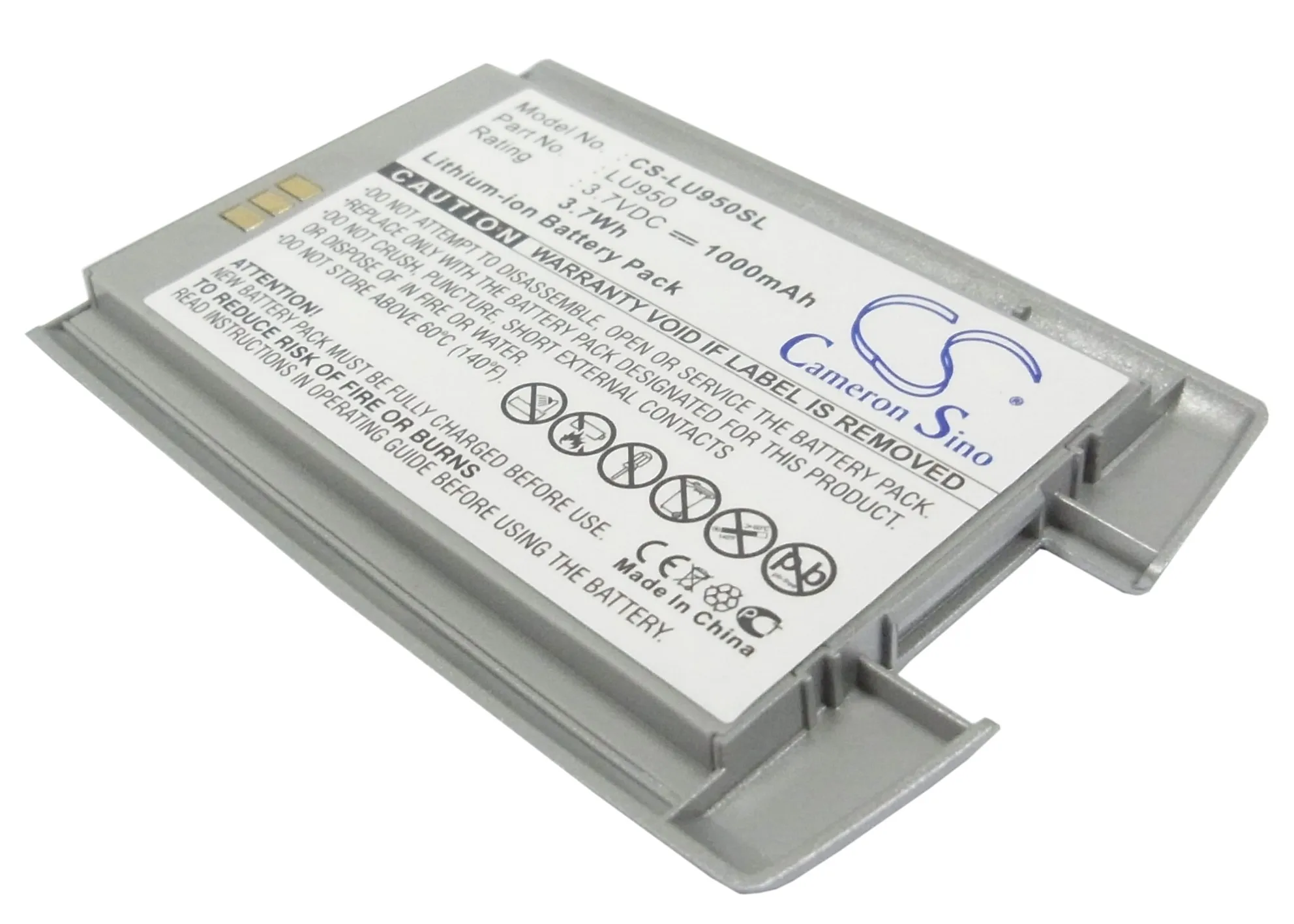 

CS 1000 мАч/3.70Wh батарея для LG KU950, KU-950
