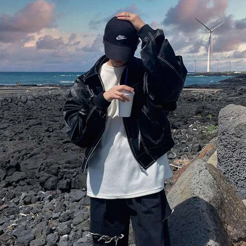 Мужская короткая осенняя куртка уличная одежда