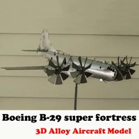 super fortress boeing b 29 strategic bomber diy 3d paper alloy aircraft model military puzzle educational toys prop decoration