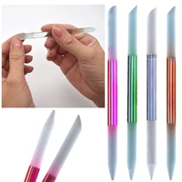 1pcs glass cuticle pusher nail manicure stick precision filing cuticle remover pedicure manicure nails accessories