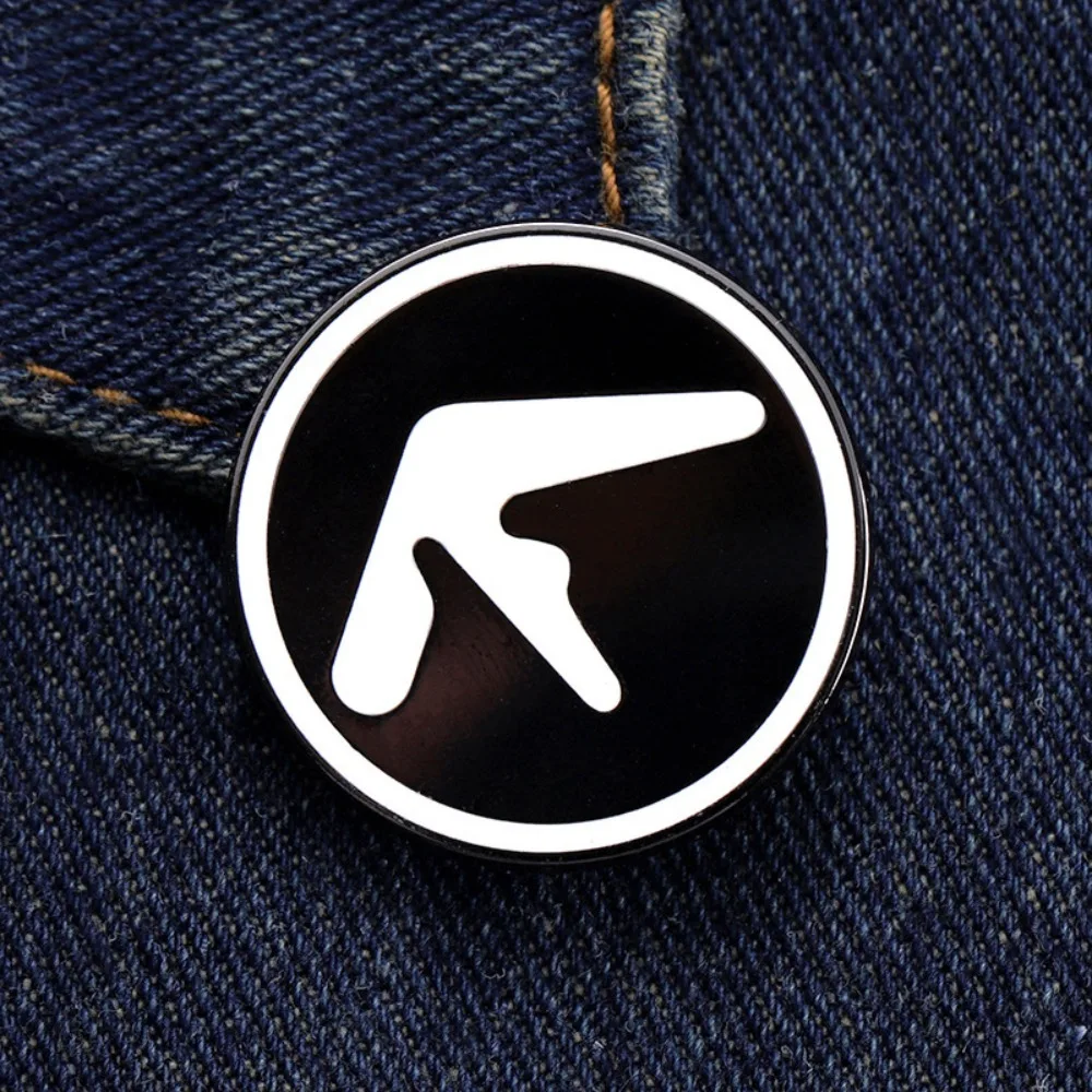 Фото Aphex Twin Logo черный и белый значок музыкальной группы Ричард Джеймс №4