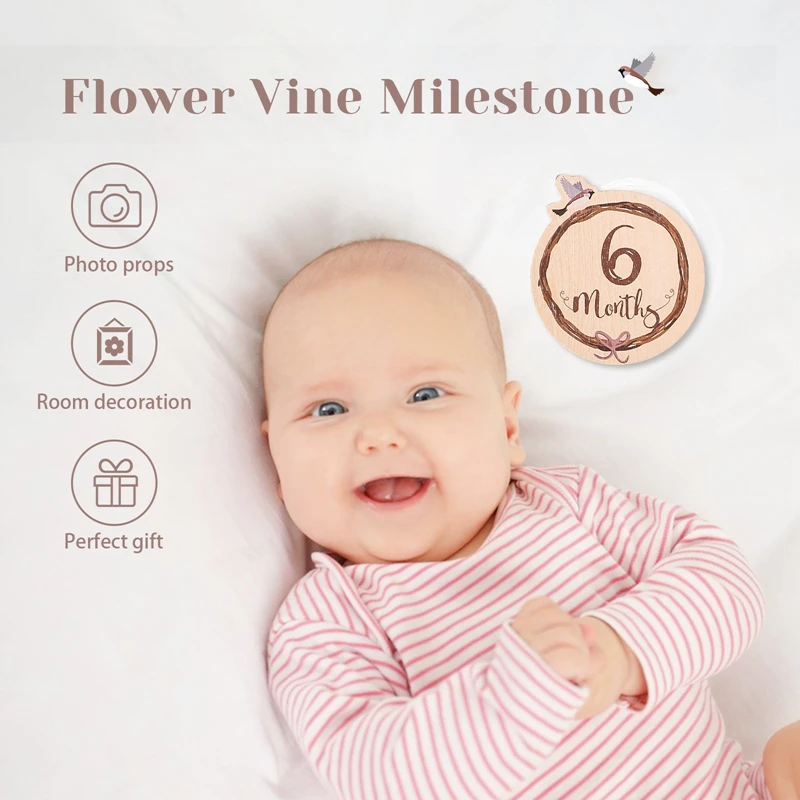 8 шт./набор деревянные карты для новорожденных