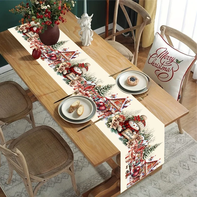 

Рождественская скатерть-дорожка из полиэстера