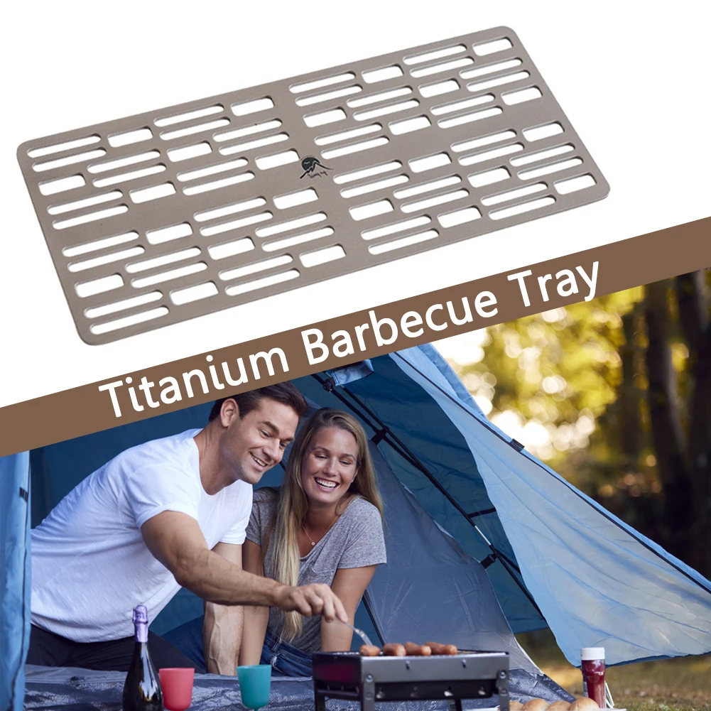 

Охлаждающая подставка для выпечки Gopast, легкая сетка для кемпинга, титановый угольный гриль, сетка, антипригарная, многоразовая, для пешего т...