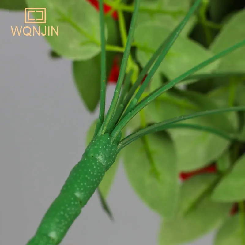 9 цветов букет роз Искусственные белые красные цветы свадебное украшение