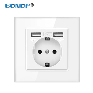 Розетка настенная с двумя USB-портами 16 А,ма