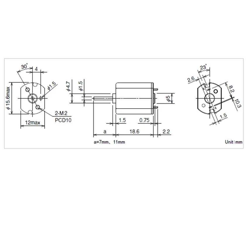 Minebea 030 двигатель постоянного тока электрический DC 2 В-7 В 3 7 6 тихая щетка из