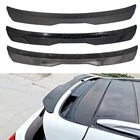 Универсальный задний спойлер на крышу, декорированные полоски из АБС-пластика, матовый черный и глянцевый черный подходит для хэтчбека и автомобиля