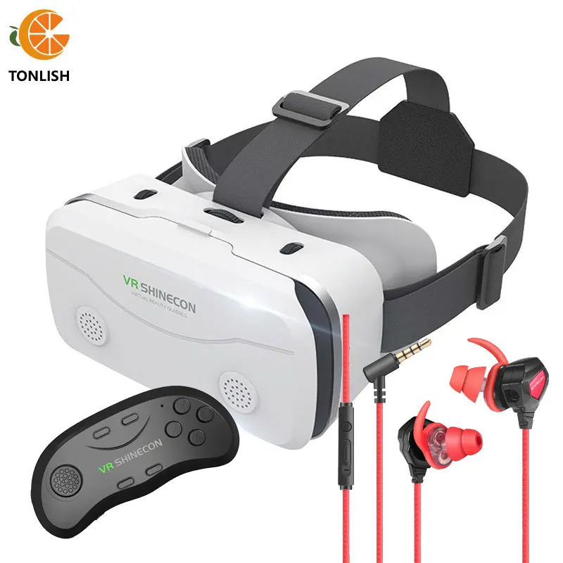 

TONLISH SHINECON G15 Virtual Reality VR Glasses Headset 3D Devices Helmet For Smartphones Goggles Game Binoculars VR Box