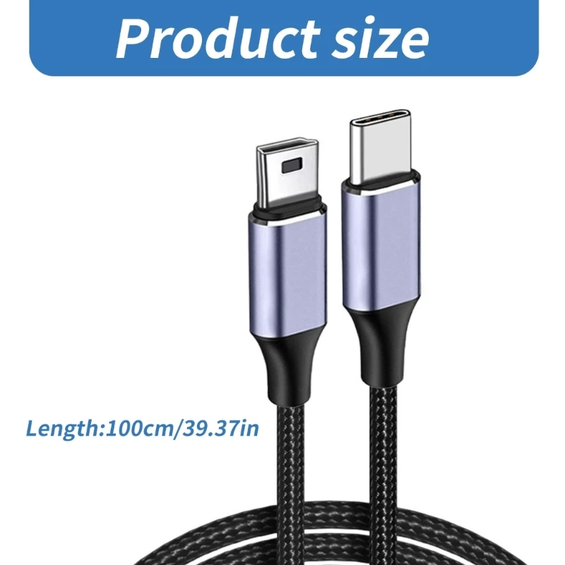 Высокоскоростной зарядный кабель USB C-USB синхронизации типа C папа-папа для камеры