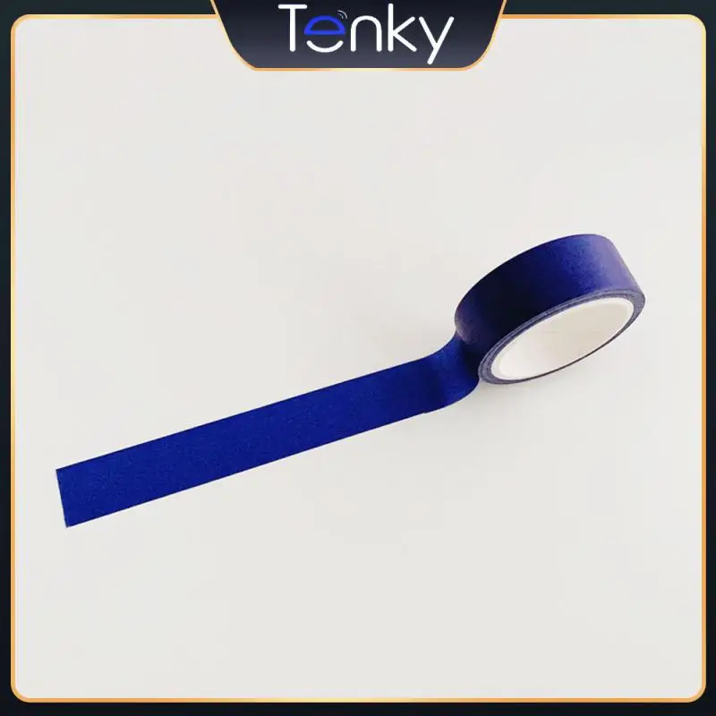 

Tape Stickers High Quality Washi Tape Colorful Decorative Stickers Unique Klein Blue Check Pattern Design Notebook Easy To Use