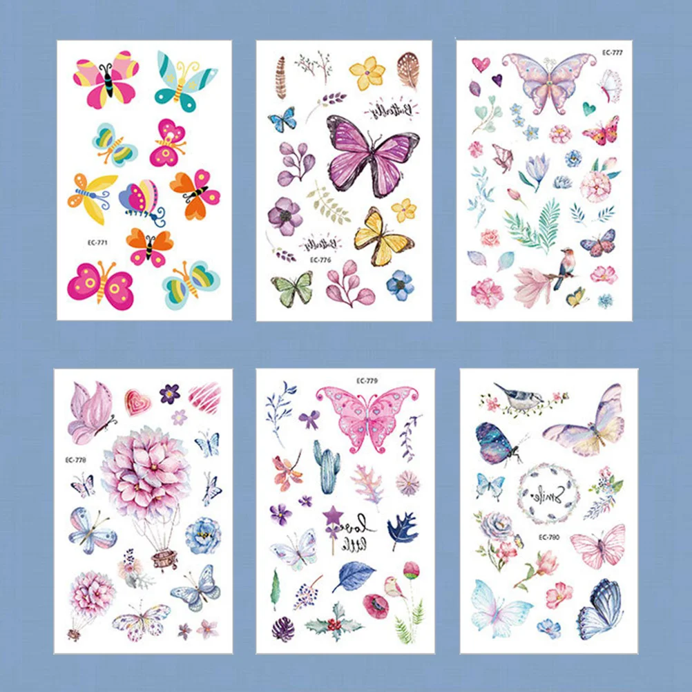 

6PCS Cartoon Stickers Colorful Stickers for Party Decoration