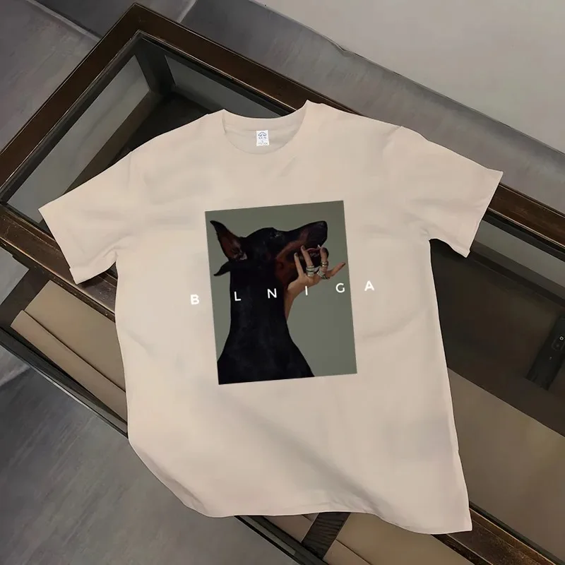 Футболка Мужская/женская с принтом хлопок Повседневная модная рубашка большие