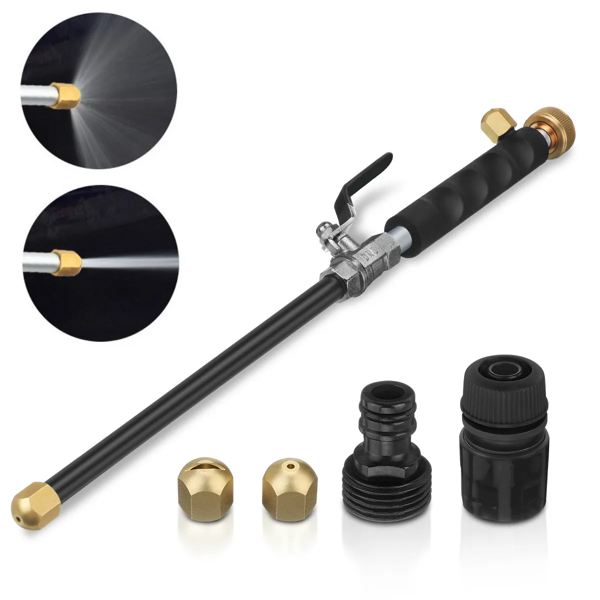 

MATCC Car High Pressure Water Gun 46cm Jet Garden Washer Hose Wand Nozzle Sprayer Watering Spray Sprinkler Cleaning Tool