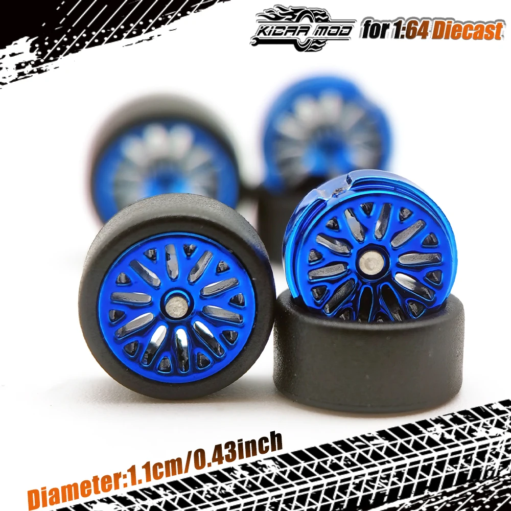 Цветные гальванические колеса премиум-класса с резиновыми гладкими шинами для Hot