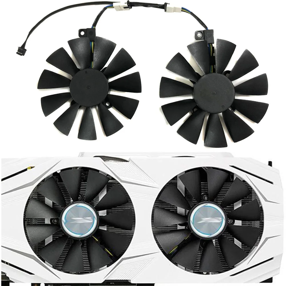 2 шт.комплект Вентилятор видеокарты,PLD09210S12HH,Применяется к ASUS EX-GTX 1070-8G,Применяется к ASUS EX-GTX1060-6G,Применяется к ASUS DUAL-GTX 1060-6G,Применяется к ASUS ... (art.: 7a82b4a8e) - 7a82b4a8e