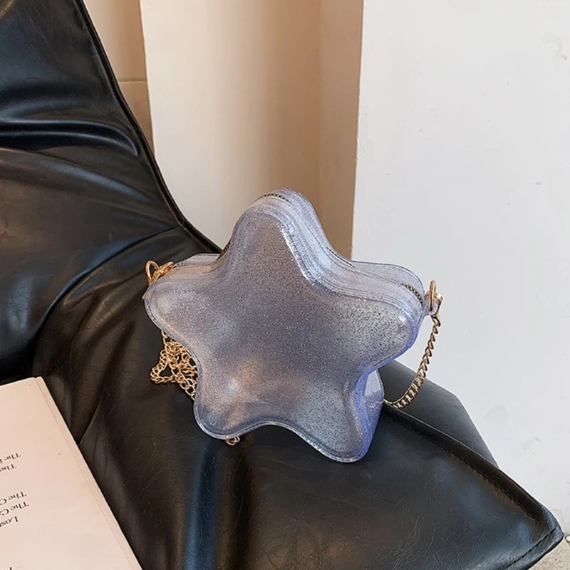 E74B Сумка из искусственной кожи для женщин и девочек сумка на плечо в форме звезды