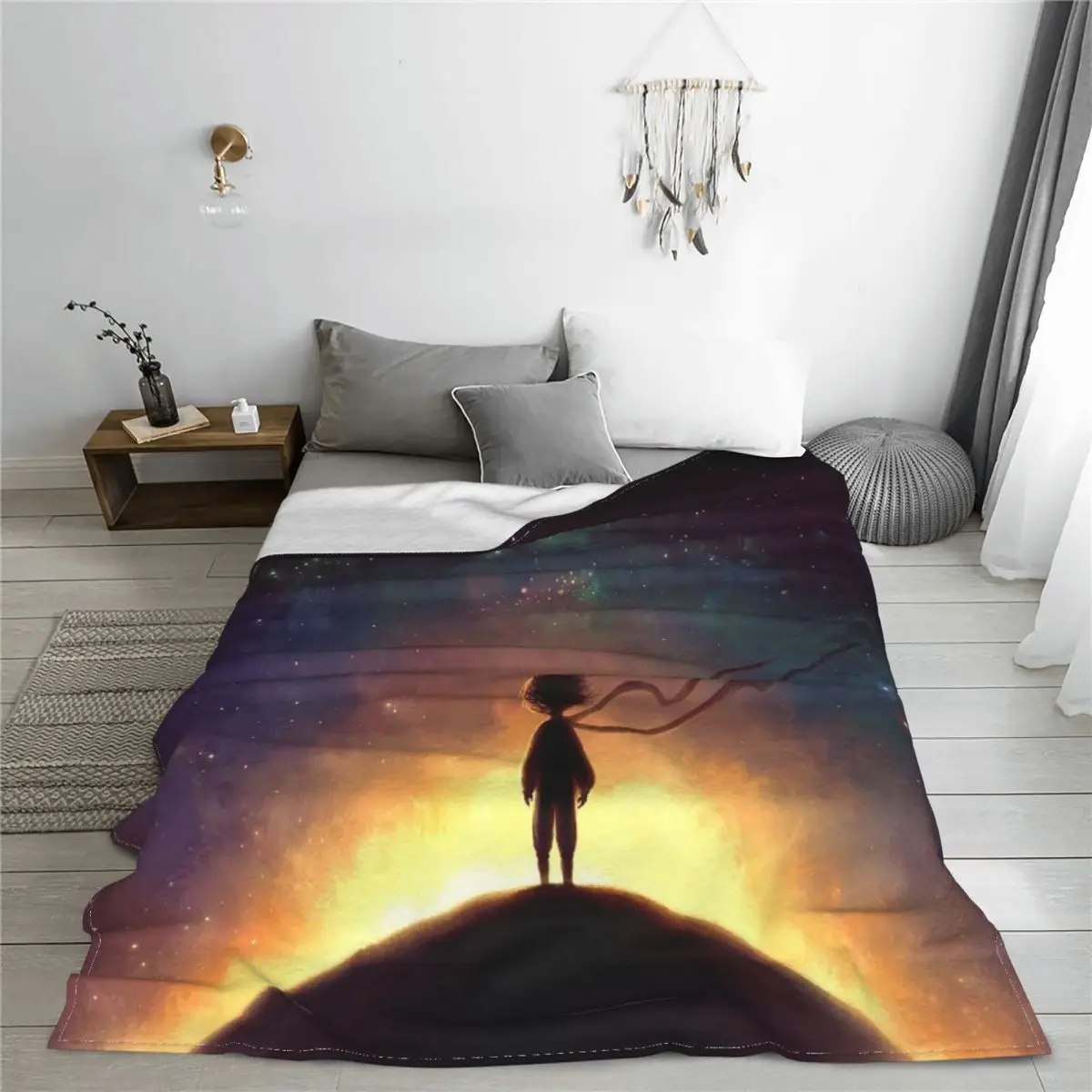Одеяло для дивана цветное Флисовое одеяло с 3D принтом дышащее тонкое покрывало