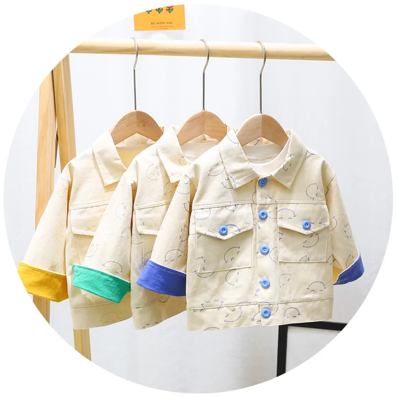 

Fashion Kids Clothing Spring Autumn Baby Clothes Girls Boys Cotton Casual Jacket Toddler Costume Infant CB0129