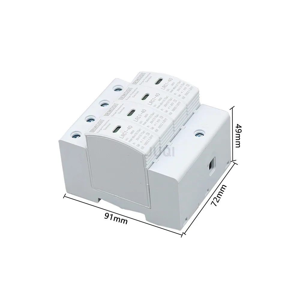 Фото SPD 4P AC385V Защита от перенапряжения для дома 20KA~40KA 30KA~60KA 10KA~20KA Защитное устройство низкого напряжения №3