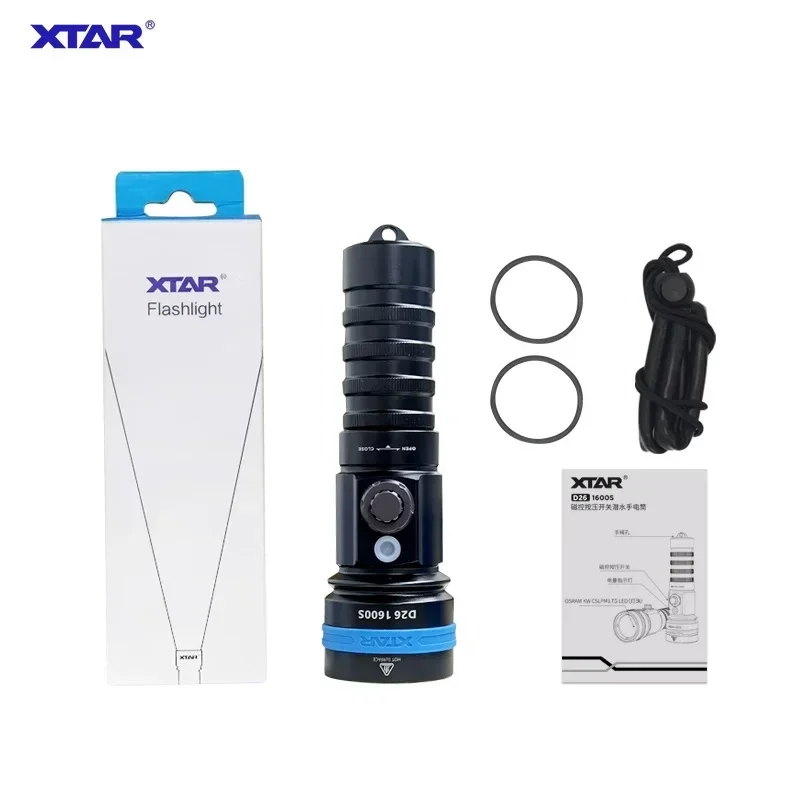 

Фонарик XTAR D26 1600S для дайвинга