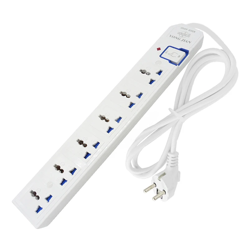 

Удлинитель переменного тока, 10 А, 2500 Вт, 6 каналов, штепсельная вилка Европейского/Британского/американского/австралийского стандарта, доро...