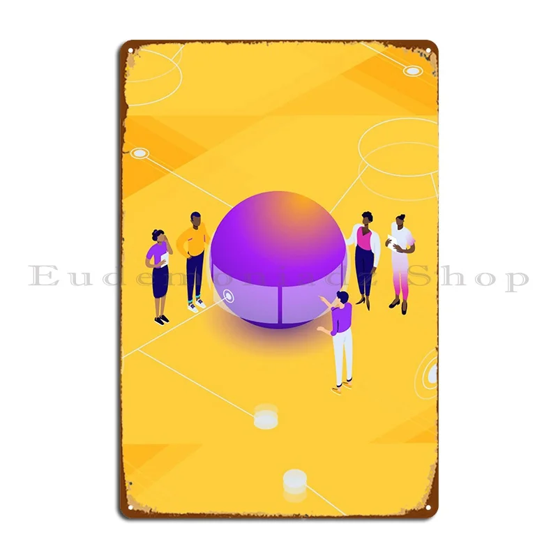 

Графический дизайнерский металлический плакат